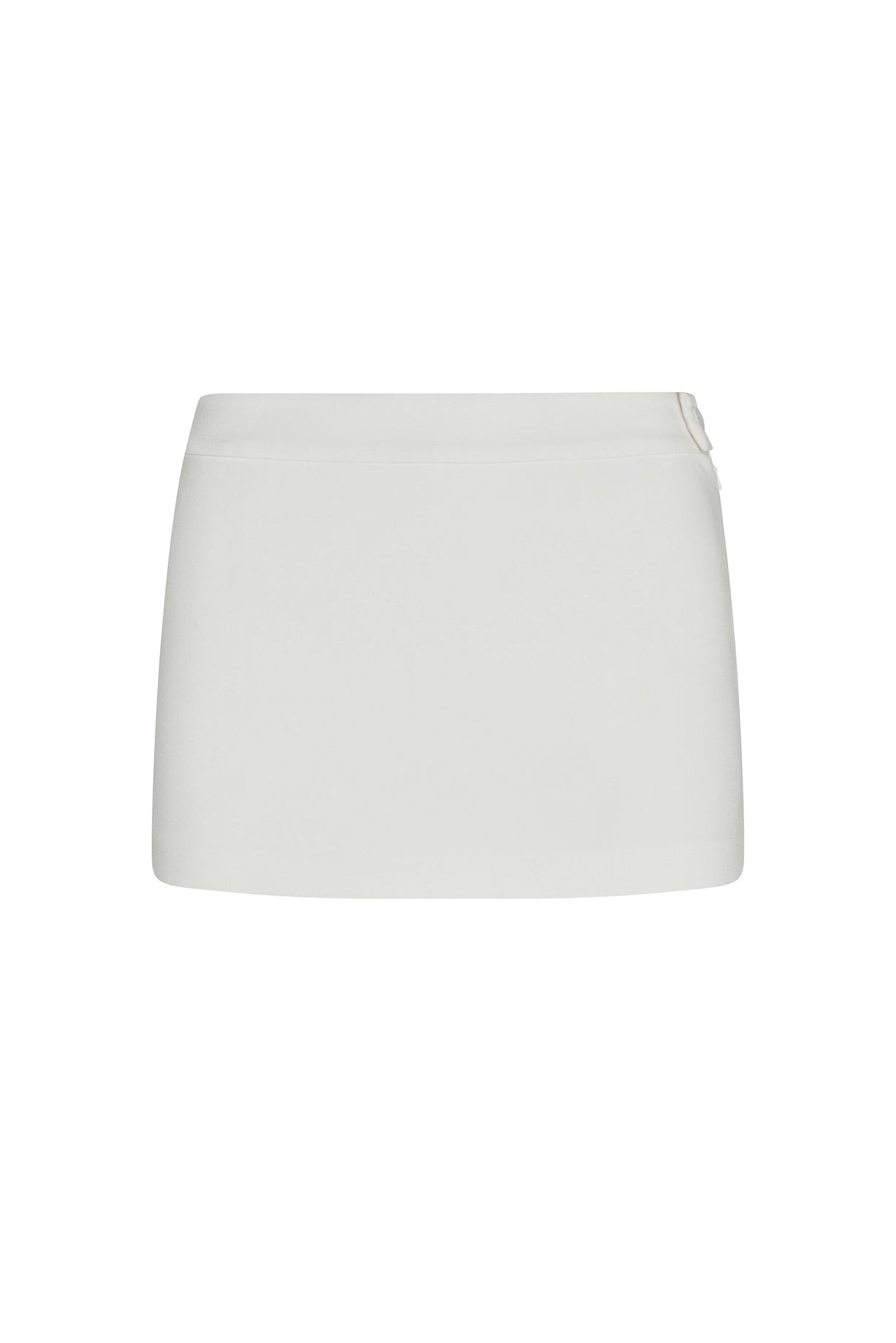 Classic Column Micro Mini Skirt - White