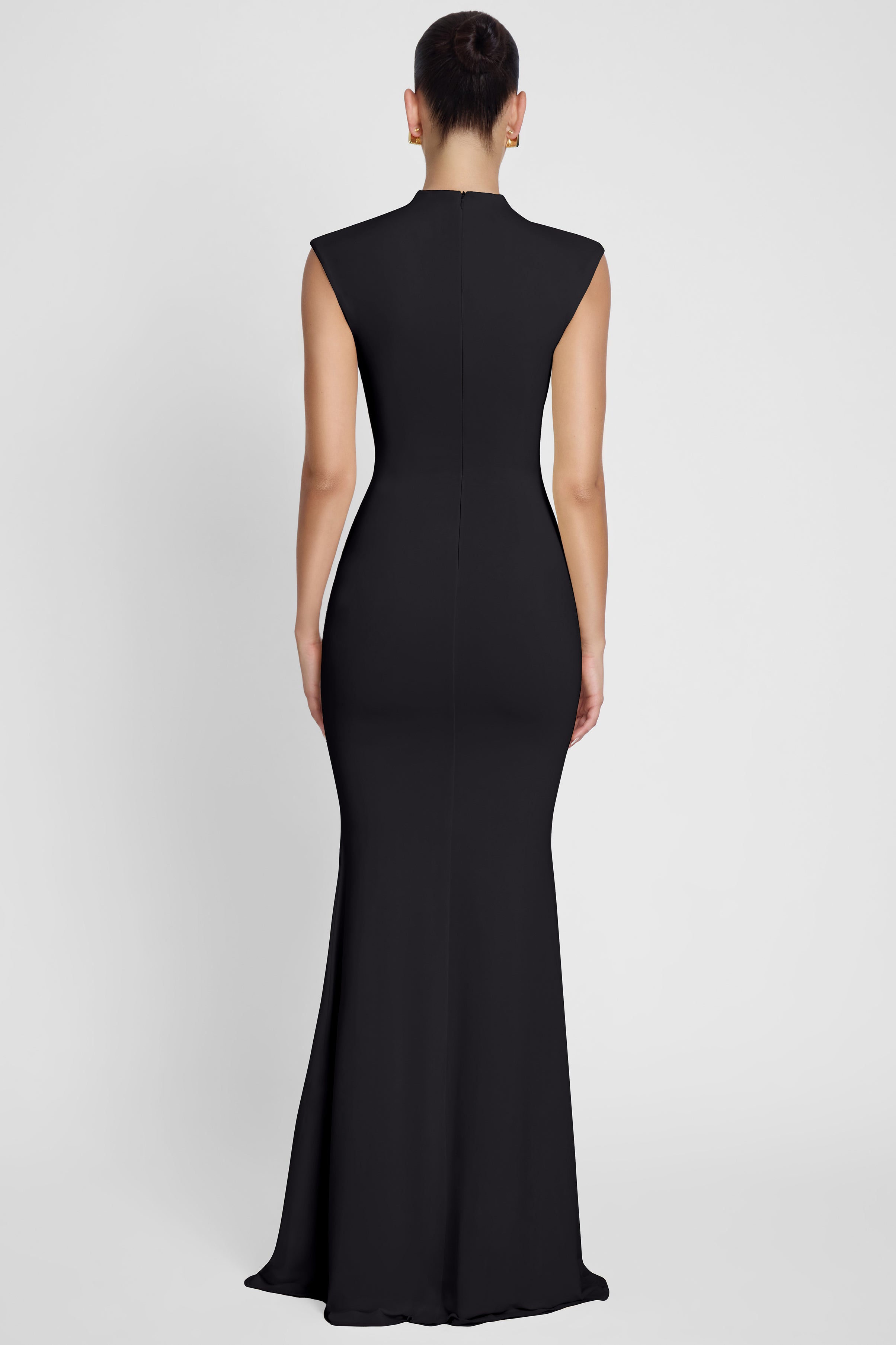 Como Cap Sleeve Maxi Dress - Black